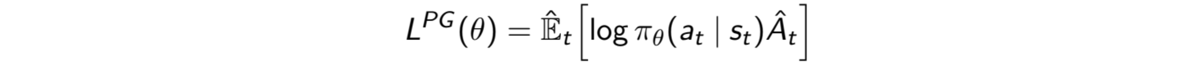 Surrogate advantage in terms of log